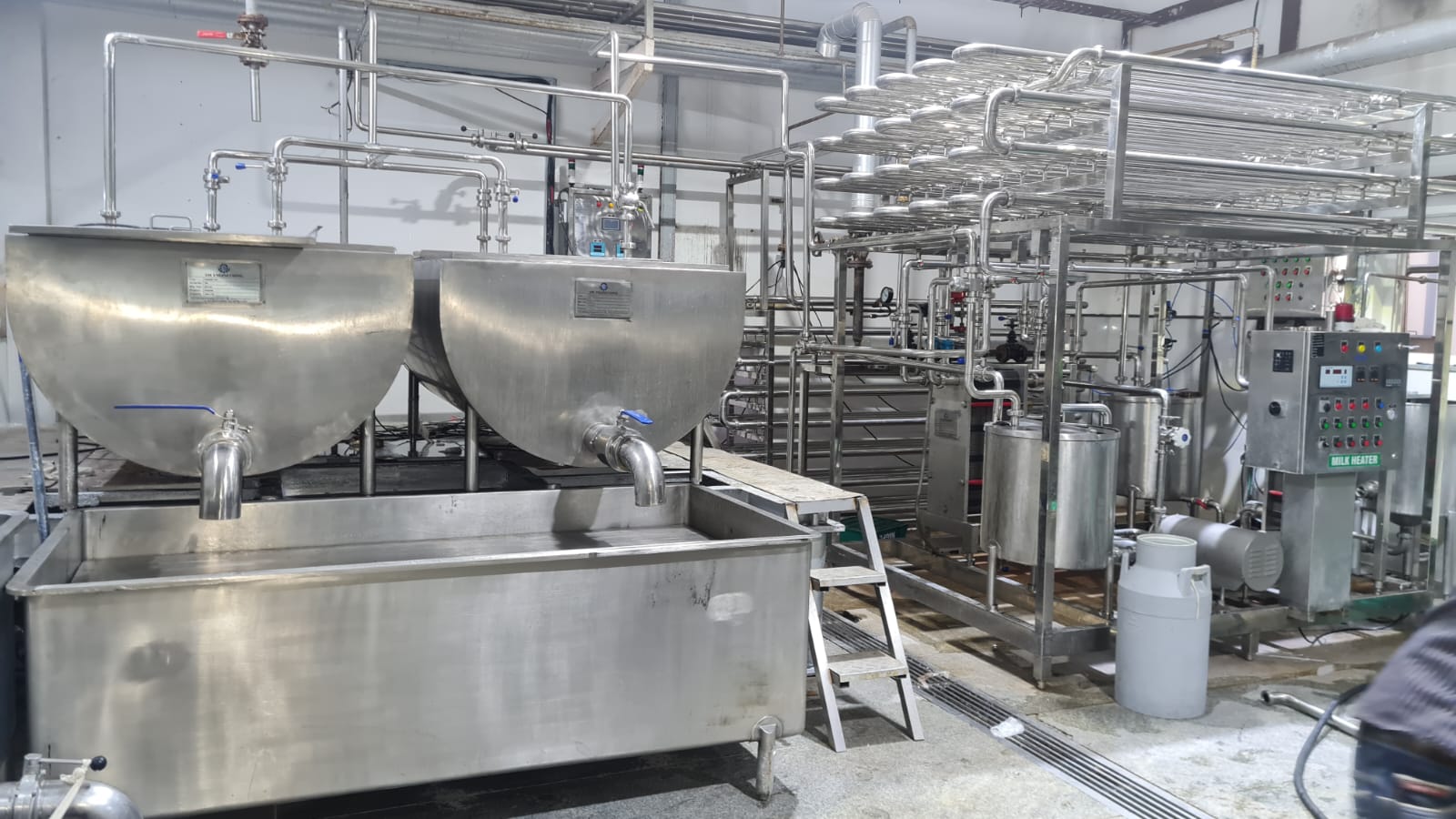 Paneer production process line